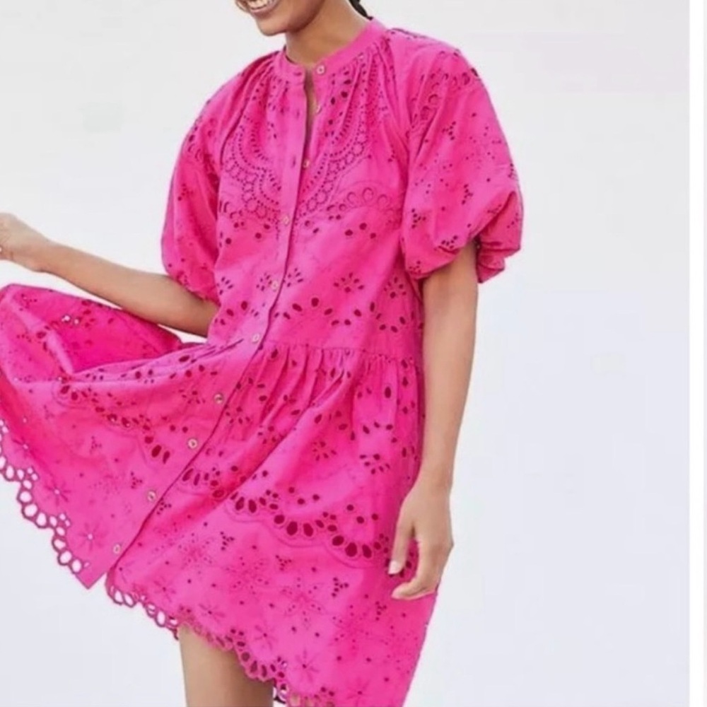 Anthropologie Tullulah Eyelet Dress